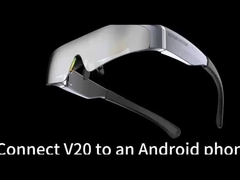 ओईएम और ओडीएम 41 डिग्री एफओवी 1080 पी 143 इंच एचडीएमआई हेड माउंट डिस्प्ले 2 स्पीकर के साथ