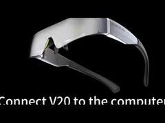 0.49 इंच 1080P एआर स्मार्ट चश्मा एचडीएमआई इंटरफेस के साथ 2000 निट्स