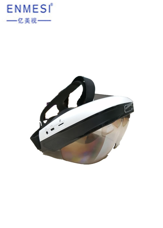 लचीला एआर स्मार्ट चश्मा AMOLED 1080P डिस्प्ले VR FOV 84 डिग्री 64G ROM 3D वीडियो प्रकार