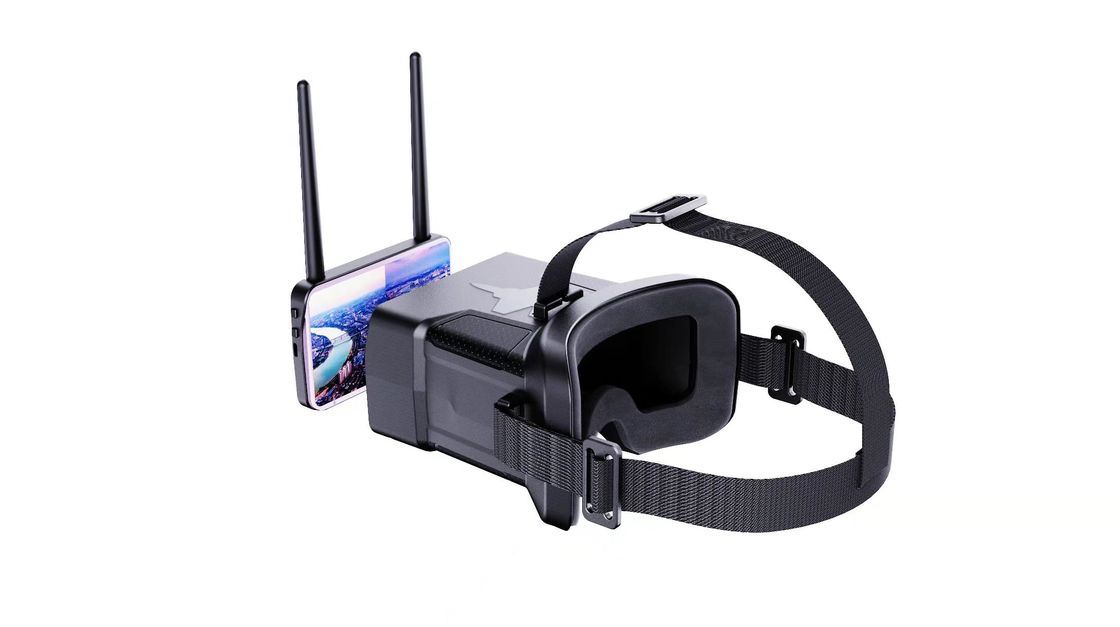 ड्रोन के लिए 4.3 इंच डिस्प्ले के साथ 0-120 डिग्री FOV 48 चैनल TFT स्क्रीन FPV गॉगल्स