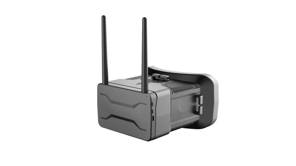 ड्रोन के लिए 4.3 इंच डिस्प्ले के साथ 0-120 डिग्री FOV 48 चैनल TFT स्क्रीन FPV गॉगल्स