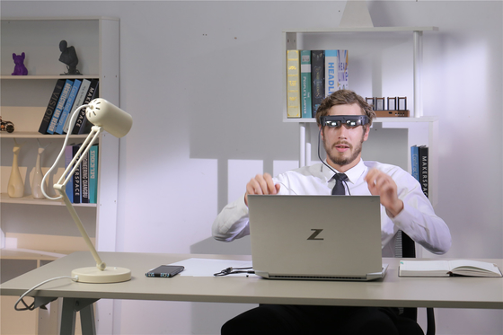 खेलों / फिल्मों के लिए निजी रंगमंच 3D VR स्मार्ट चश्मा ABS सामग्री